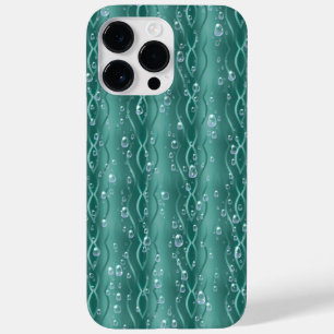 Raindrops auf grünem Metall Case-Mate iPhone 14 Pro Max Hülle
