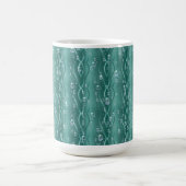 Raindrops auf grünem Metall Kaffeetasse (Mittel)