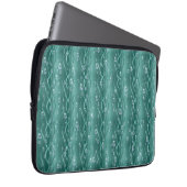 Raindrops auf grünem Metall Laptopschutzhülle (Vorne Rechts)