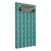 Raindrops auf grünem Metall Mini Klemmbrett (Schrägansicht)