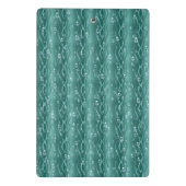 Raindrops auf grünem Metall Mini Klemmbrett (Rückseite)