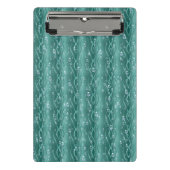 Raindrops auf grünem Metall Mini Klemmbrett (Vorderseite)