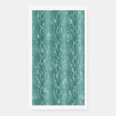 Raindrops auf grünem Metall Serviette (Vorderseite)