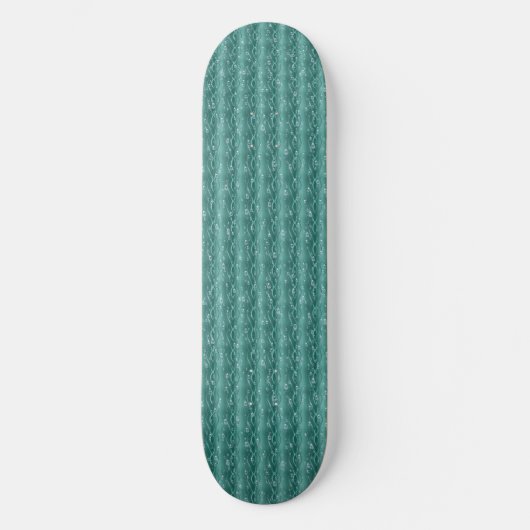 Raindrops auf grünem Metall Skateboard (Vorderseite)