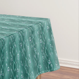 Raindrops auf grünem Metall Tischdecke