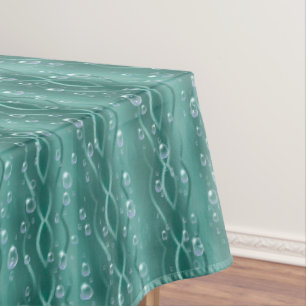 Raindrops auf grünem Metall Tischdecke