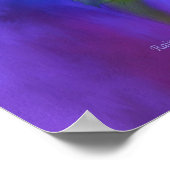 Raindrops auf Lavendel Rose Art Poster/Print Poster (Ecke)
