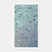 Raindrops auf Screen Aqua Blue Serviette (Vorderseite)