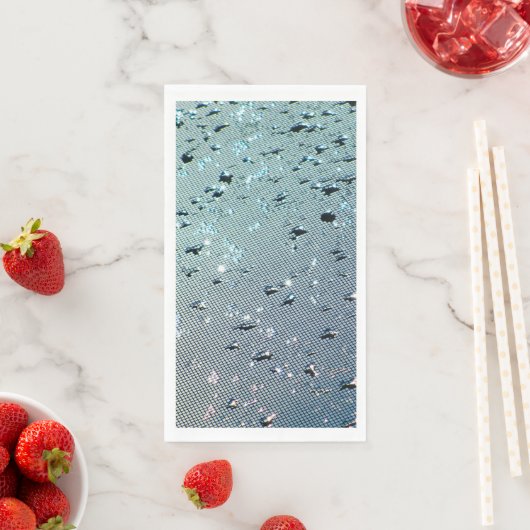 Raindrops auf Screen Aqua Blue Serviette (Beispiel)