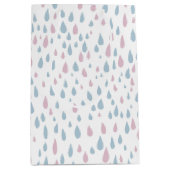 Raindrops Baby Shower Gift Mittlere Geschenktüte (Vorderseite)