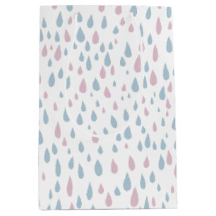 Raindrops Baby Shower Gift Mittlere Geschenktüte