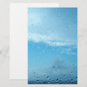 Raindrops Briefpapier (Vorne/Hinten)