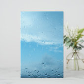 Raindrops Briefpapier (Stehend Vorderseite)