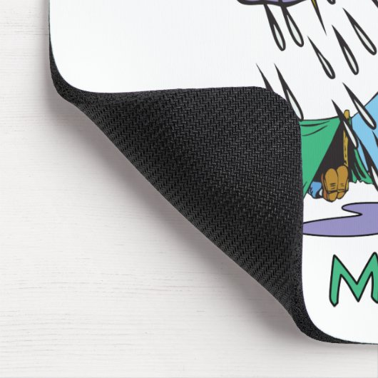 Raindrops-Camping Mousepad (Ecke)