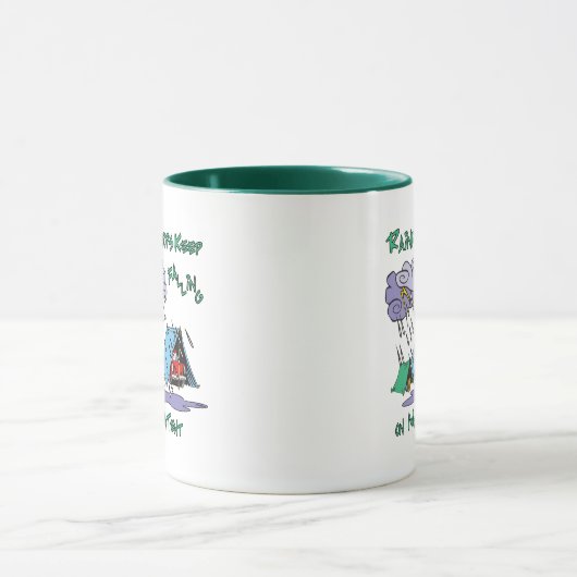 Raindrops-Camping Tasse (Zentrum)