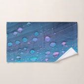 Raindrops Closeup, Spacey Blues Badhandtuch Set (Handtuch)