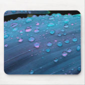 Raindrops Closeup, Spacey Blues Mousepad (Vorne)