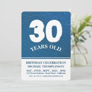 Raindrops, der moderne Geburtstag Einladung