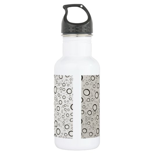 Raindrops Edelstahlflasche (Rückseite)