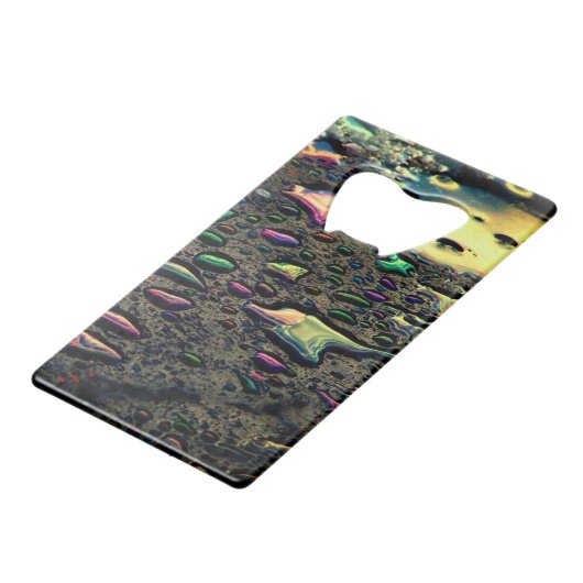 Raindrops Geldbeutel Flaschenöffner (Rückseite Schrägansicht)