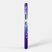 Raindrops mit Sternen auf Lila blauen Regenbogen Samsung Galaxy Hülle (Rechte Seite)