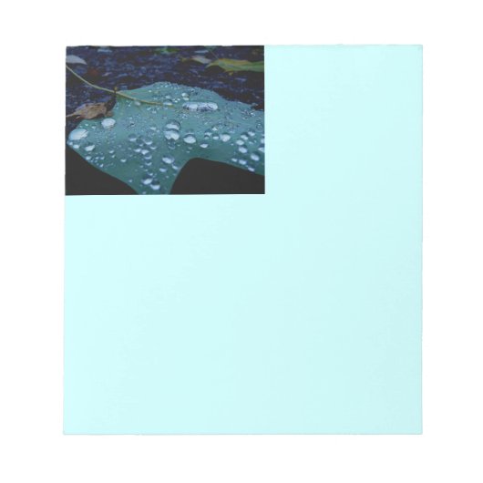 Raindrops Notepad Notizblock (Vorderseite)