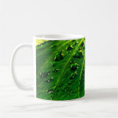 Raindrops on a Leaf Kaffeetasse (Links)