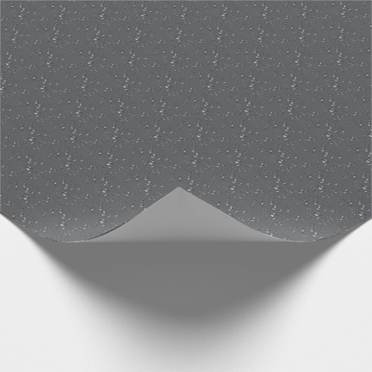Raindrops On Gray Geschenkpapier (Ecke)