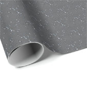 Raindrops On Gray Geschenkpapier (Rolleneckpunkt)