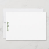 Raindrops Pink Tulips Dankeschön Karten (Rückseite)