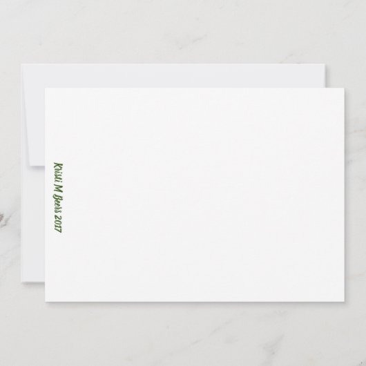 Raindrops Pink Tulips Dankeschön Karten (Rückseite)