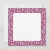 Raindrops Puddles Mama & Baby Bear Custom Dusche Dankeskarte (Rückseite)