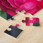 Raindrops Rosa Blume Rose Rainy Day NYC Puzzle (Seite)