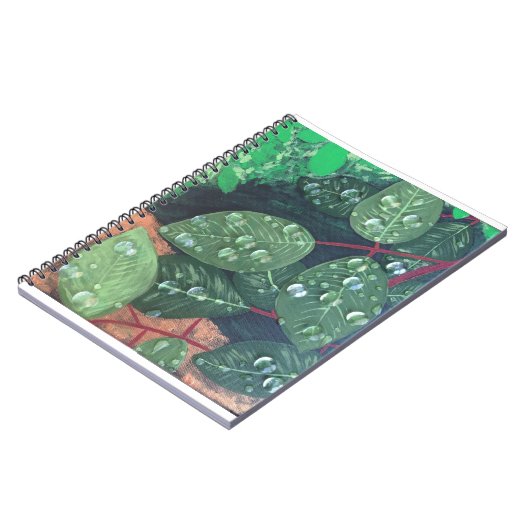 "Raindrops" SpiralNotebook Notizblock (Linke Seite)