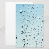 Raindrops Texture Briefpapier (Vorne/Hinten)