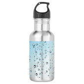 Raindrops Texture Edelstahlflasche (Vorderseite)