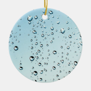 Raindrops Texture Keramik Ornament
