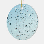 Raindrops Texture Keramik Ornament (Links)
