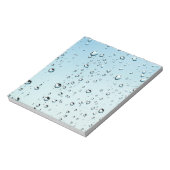 Raindrops Texture Notizblock (Rotiert)