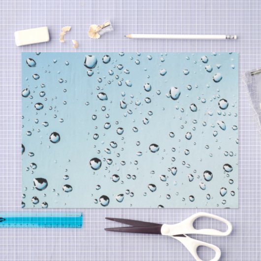 Raindrops Texture Seidenpapier (Handwerk)