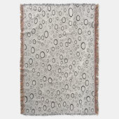 Raindrops Throw Blanket Decke (Vorderseite Vertikal)