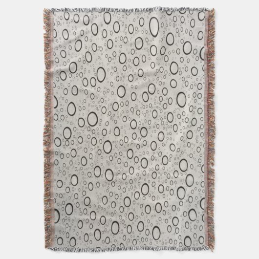 Raindrops Throw Blanket Decke (Vorderseite Vertikal)