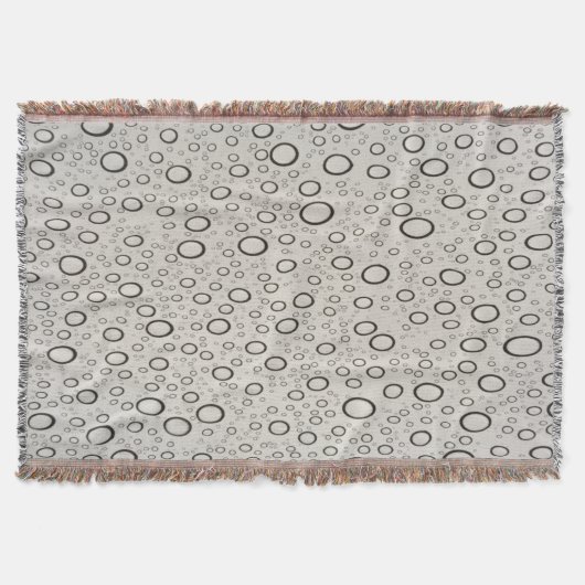 Raindrops Throw Blanket Decke (Vorderseite)