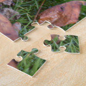 Raindrops über den Autumn Leaves Regent's Park Lon Puzzle (Seite)