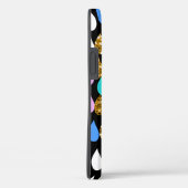 Raindrops und Gold-Glitzer Case-Mate iPhone Hülle (Rückseite / Rechts)