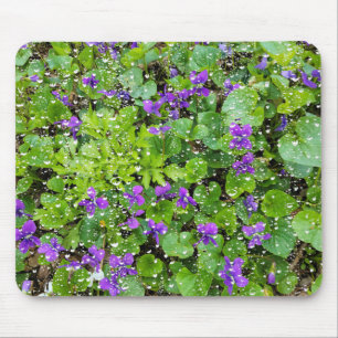 Raindrops und Violets-Maus Pad Mousepad