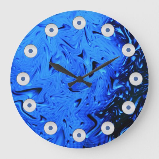 Raindrops von Shirley Taylor Große Wanduhr (Vorderseite)