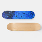 Raindrops von Shirley Taylor Skateboard (Horizontal)