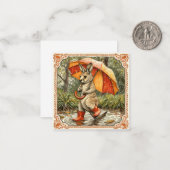 Raindrops & Warme Wünsche: Kangaroo Mitteilungskarte (Vorderseite/Rückseite Beispiel)