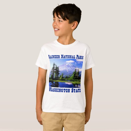 Raineer Nationalpark - Washington-Staat T-Shirt (Vorne ganz)